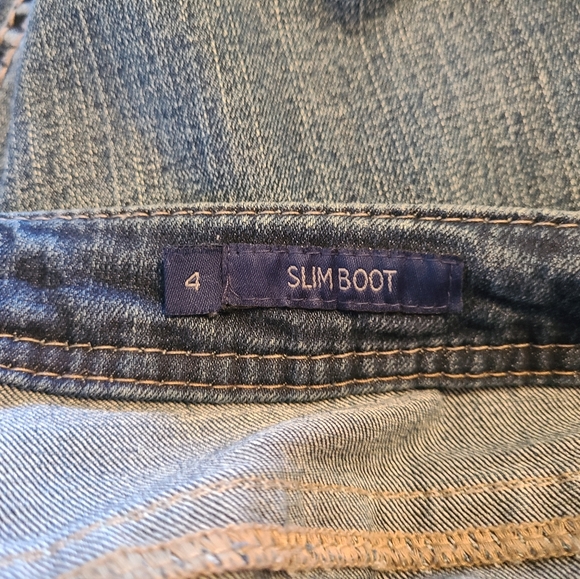 (913) Seven7 Woman's Premium Slim Boot Jeans, Size: 4, Color: Denim Blue - Picture 12 of 14